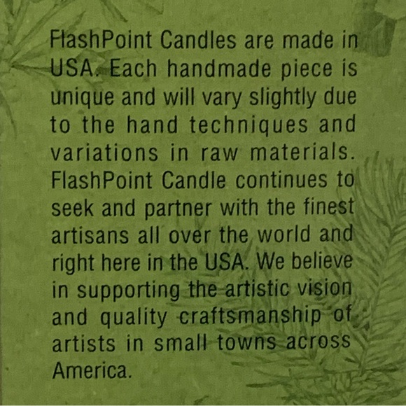 FLASHPOINT CANDLE “Falling Leaves” 2-WICK SOY CANDLE IN GLASS! Hand Poured USA - Picture 3 of 9